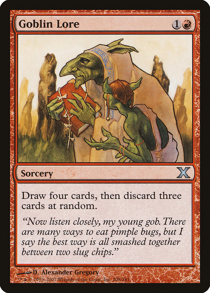 Magic the Gathering Portal Second Age Uncommon Goblin Lore