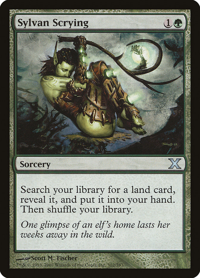 search your library for a land card mtg Aetherborn (Ripple Foil) // Servo Double-Sided Token [Modern Horizons