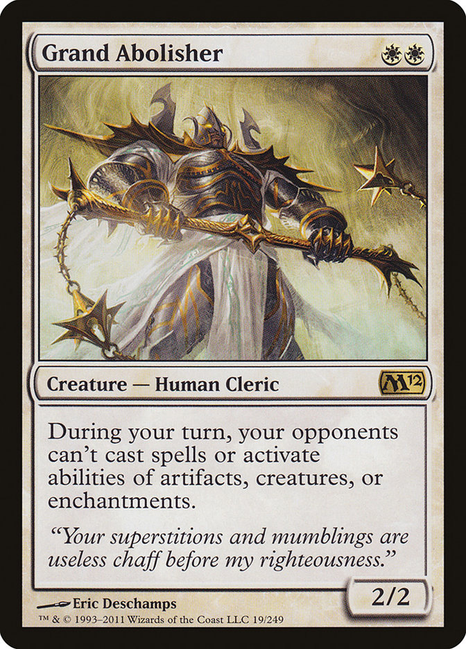 Magic the Gathering 2012 Core Set Rare Grand Abolisher #19
