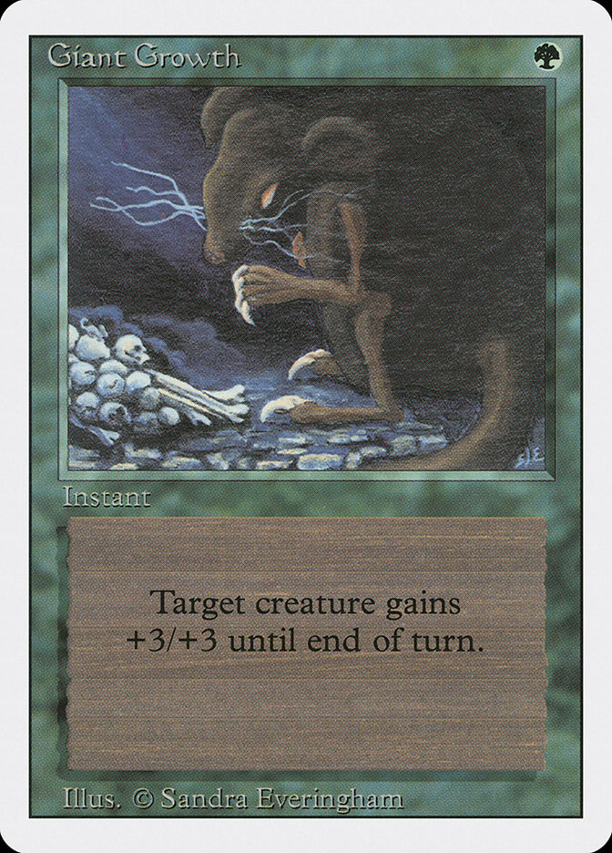 Magic the Gathering Unlimited Common Giant Growth
