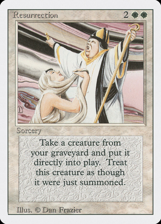 mtg white resurrection cards Resurrection | 3rd Edition