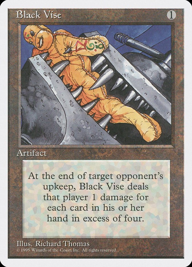 【1993】MTG 黒の万力 Black vise / α alpha アルファ Black Vise | 4th Edition | Card Kingdom