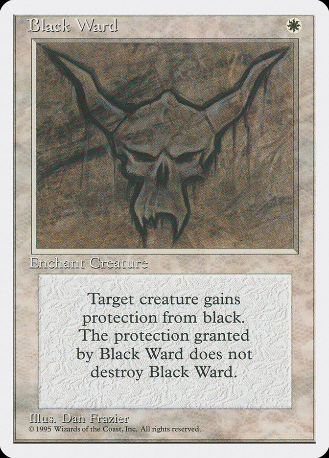 mtg black card destroy enchantment Ward | 4th Edition all other Auras attached to permanents you control Why black magic can't destroy