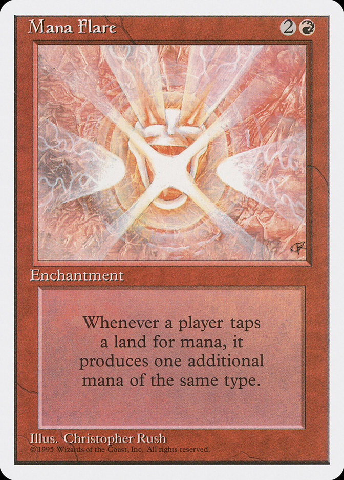 mtg 4th edition cards Mana Flare [Fourth Edition] Damaged