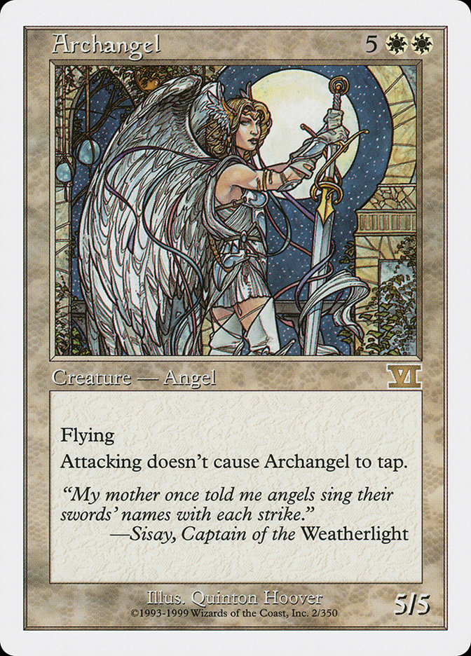 archangel mtg card Archangel | 6th Edition