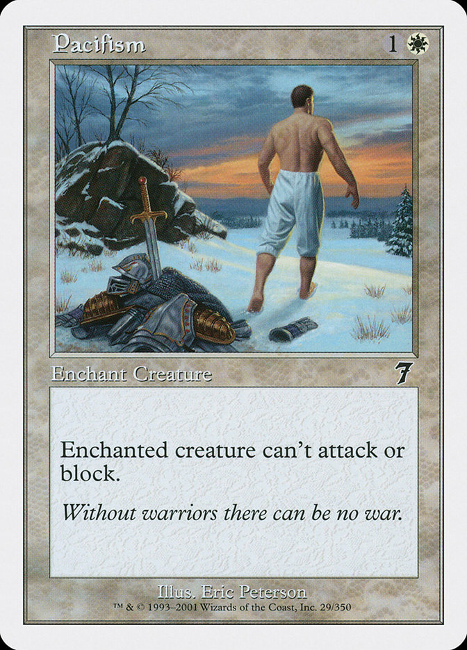 mtg cards like pacifism Pacifism spreading Monk : r/custommagic