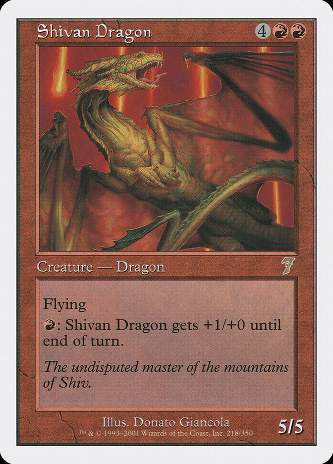 MTG シヴ山のドラゴン Shivan Dragon 7版 英語foil 7th-edition-49217?ixlib=php-3.