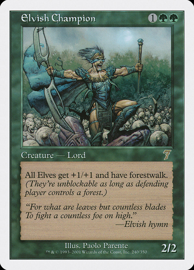mtg lotr elvish cards Magic The Gathering The Lord of The Rings: Tales of Middle-Earth Commander Deck (Theyre unblockable as long as defending player controls a forest.) NOTE Elvish Mariner | The Lord