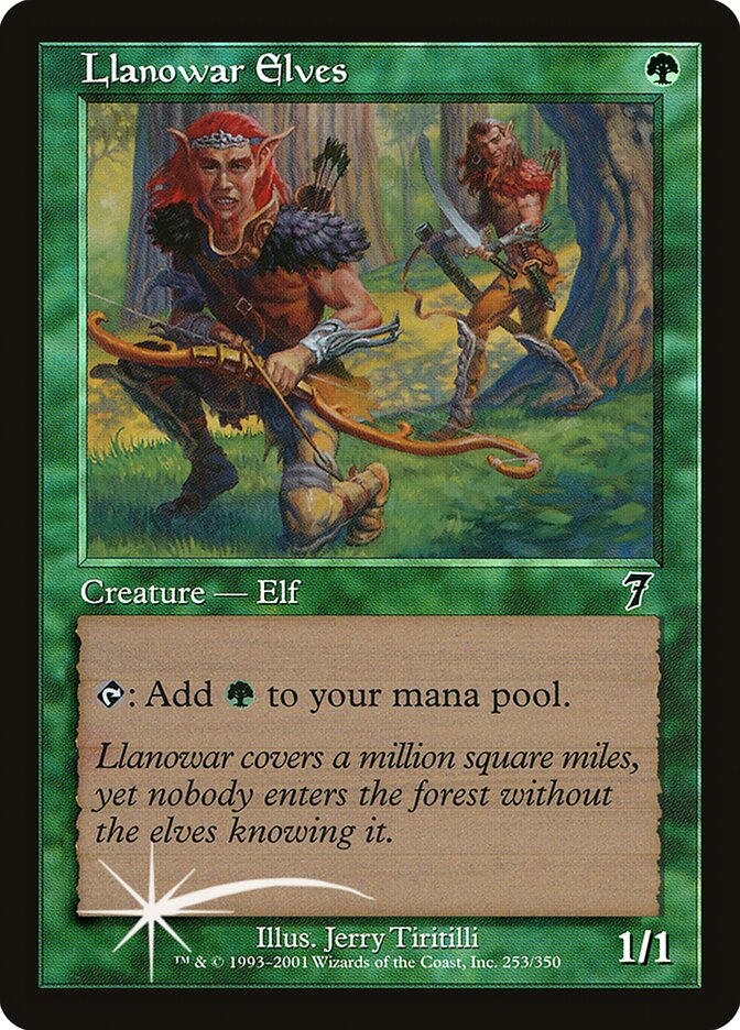 Llanowar Elves | 7th Edition Foil | Card Kingdom