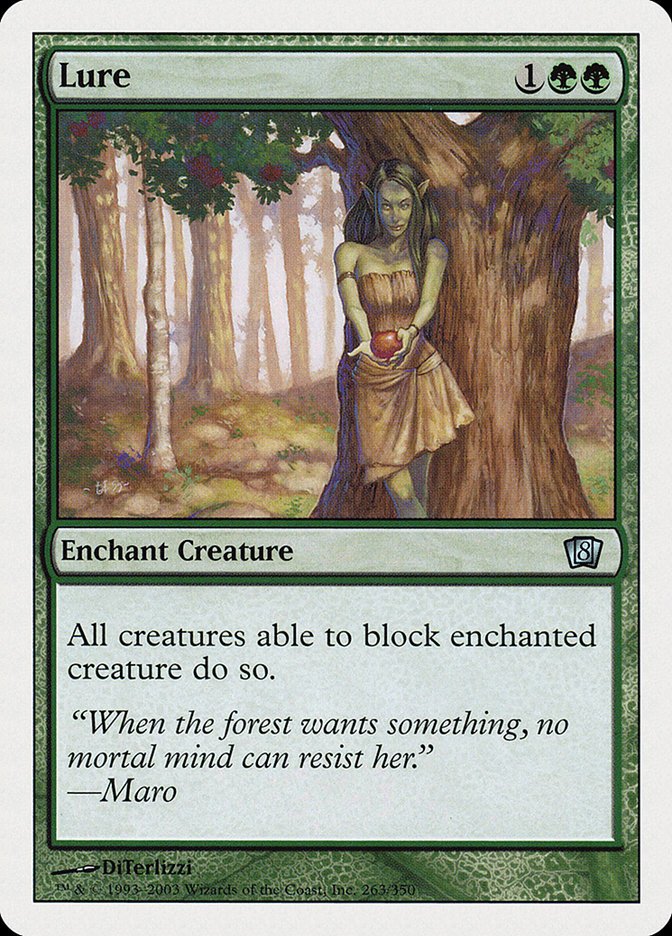 cards like lure mtg Similar to  Magic: The Gathering Alternatives (2026) Enchant creature #(Target a creature as you cast this What do you attach Lure