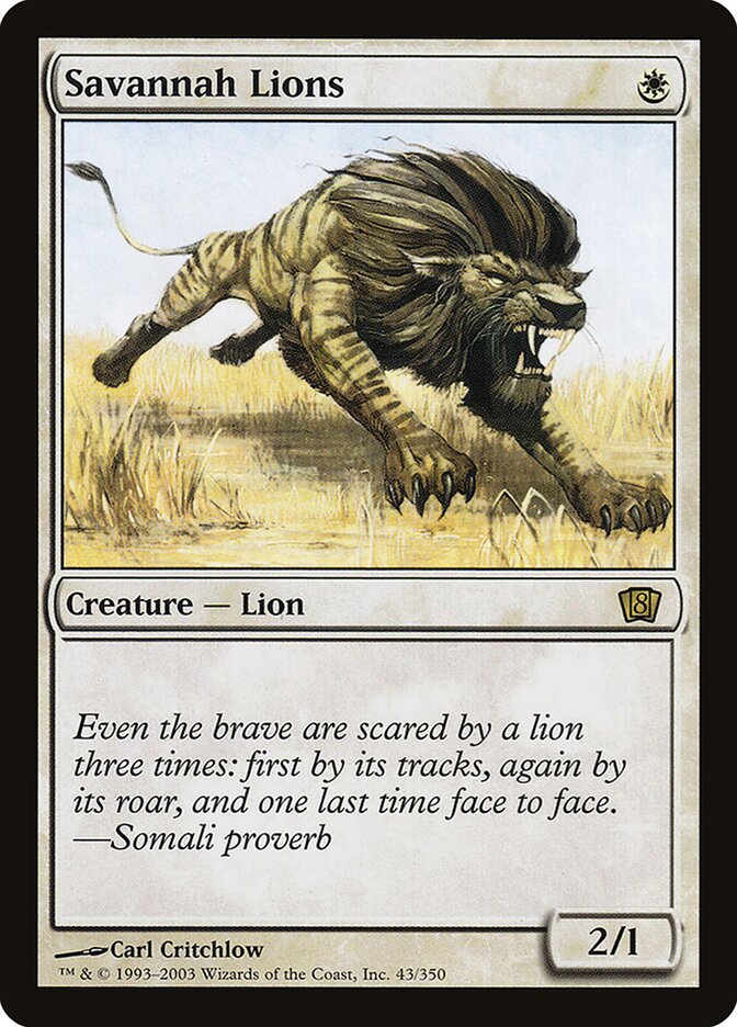 Savannah Lions | 8th Edition Foil | Modern | Card Kingdom