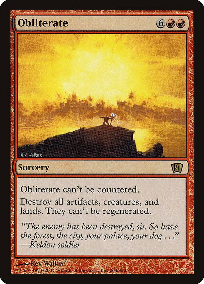 Obliterate | 8th Edition Foil | Modern | Card Kingdom