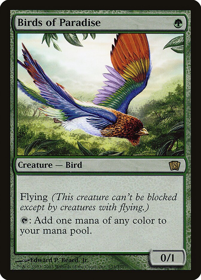 mtg Foil 極楽鳥/Birds of Paradise》[8ED] Birds of Paradise | 8th Edition Foil | Modern | Card Kingdom