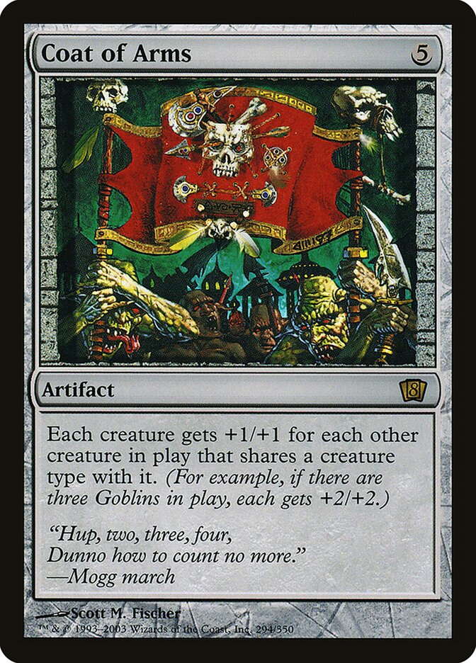 coat of arms mtg card kingdom | Magic 2010 Mint / near mint condition trading card Coat of Arms | Exodus