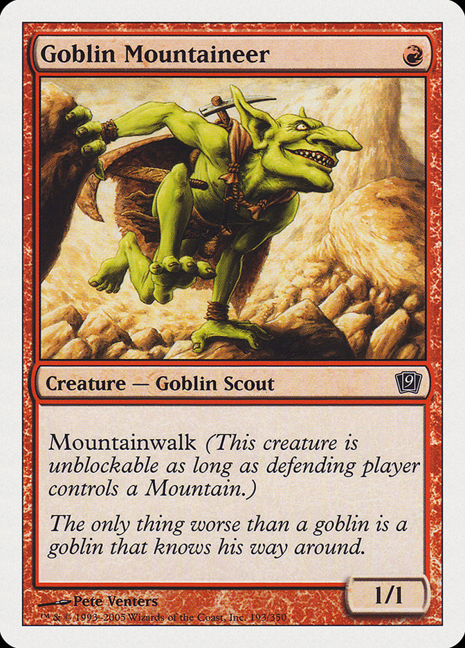 mtg cards with mountain walk Goblin King [Eighth Edition] Goblin Mountaineer | 9th Edition