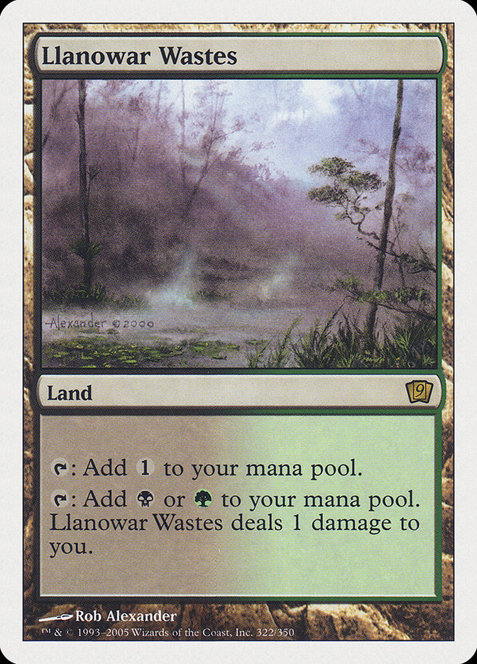 ラノワールの荒原 Llanowar Wastes 9ed foil 英語 MTG Llanowar Wastes | 9th Edition | Modern | Card Kingdom