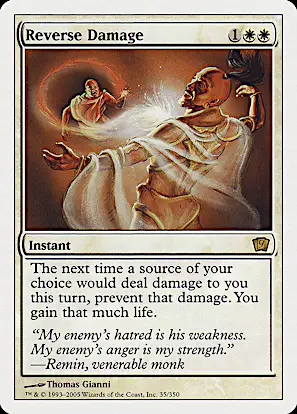 mtg cards that deal damage when you gain life Magic the Gathering Shadowmoor Common Rite of Consumption #76 Rite of Consumption deals damage equal to the sacrificed creatures power to target player Reverse Damage | 9th Edition