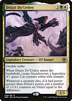 adventures in the forgotten realms mtg cards Magic Gathering Wight (316/424) the LP and other peoples and creatures Drizzt Do'Urden | Adventures in