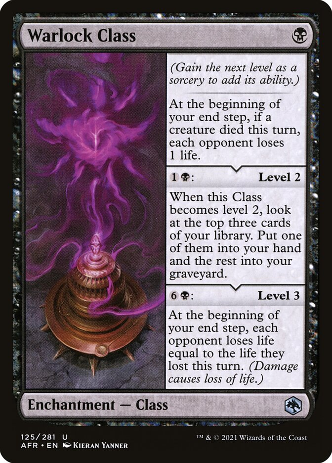 mtg enchantment class cards Warlock Class | Adventures in the Forgotten Realms Foil | Pioneer