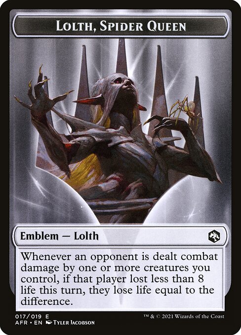 lolth mtg card Lolth, Spider Queen [284] [Borderless] [Adventures in the Forgotten Realms]  [Foil]  Face to Face Games