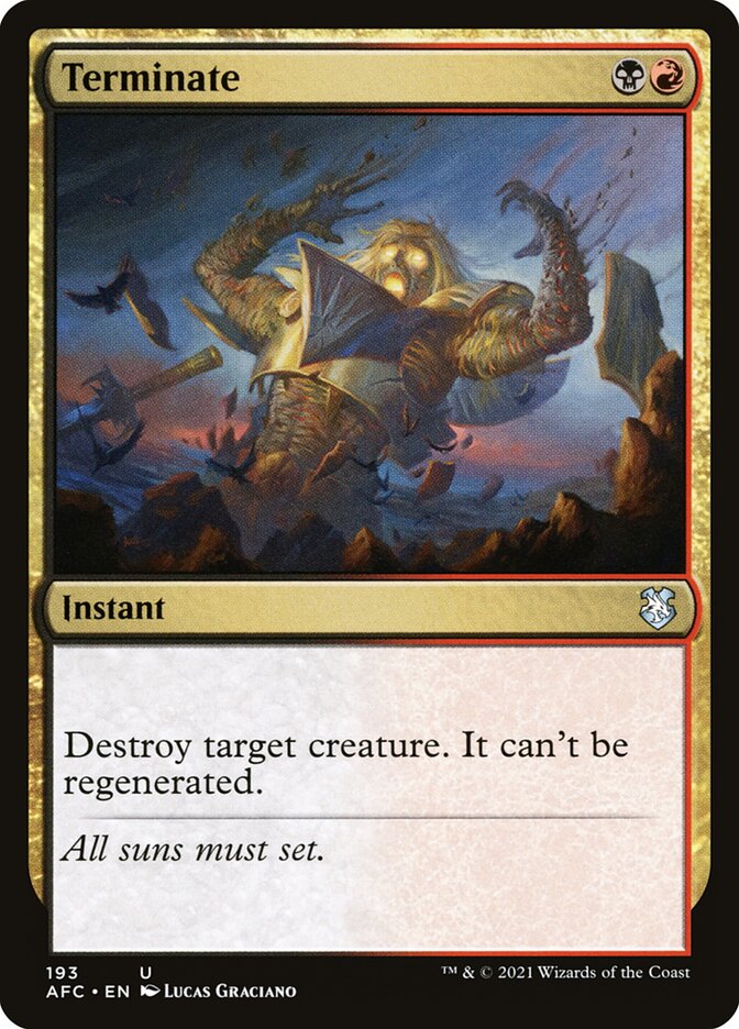 Terminate | Adventures in the Forgotten Realms Commander Decks | Commander  | Card Kingdom