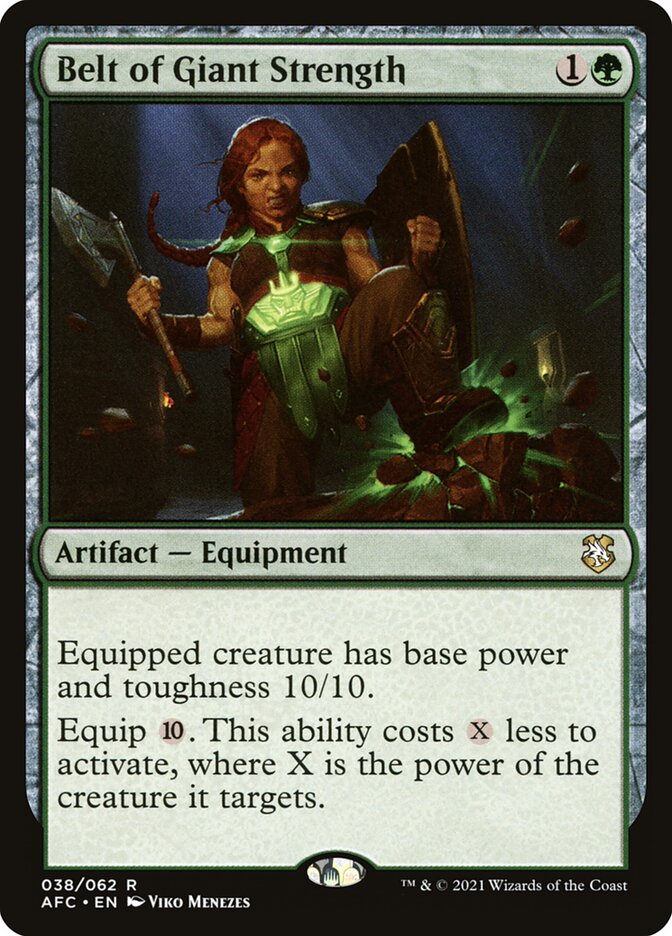 Belt of Giant Strength | Adventures in the Forgotten Realms Commander Decks  | Commander | Card Kingdom