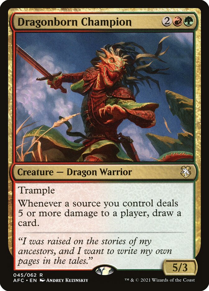 mtg adventures in the forgotten realms commander card list Amazon.com: Magic: The Gathering Adventures in The Forgotten Realms  Commander Deck – Draconic Rage (Red-Green) : Toys & Games