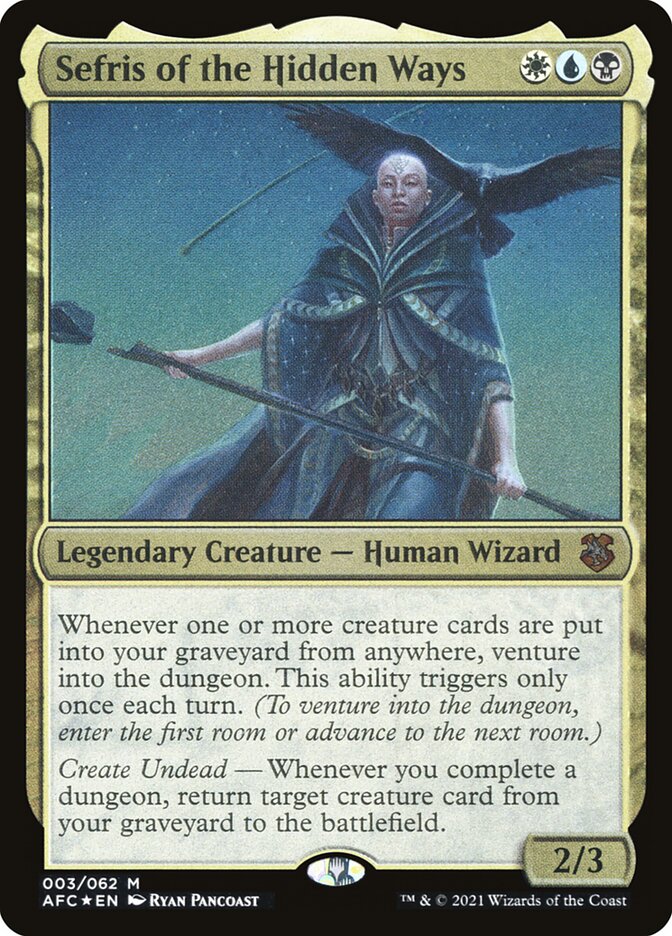 sefris of the hidden ways mtg commander deck — Custom (100 cards + tokens) ✨ return target creature card from your graveyard to the battlefield. Sefris of the Hidden Ways
