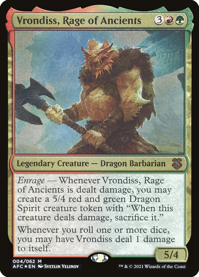 Vrondiss, Rage of Ancients | Adventures in the Forgotten Realms Commander  Decks | Commander | Card Kingdom
