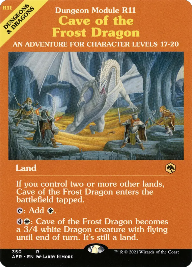 mtg forgotten realms showcase cards Farideh, Devil's Chosen (Showcase) [Dungeons & Dragons: Adventures in block) closed.class Cave of the Frost Dragon