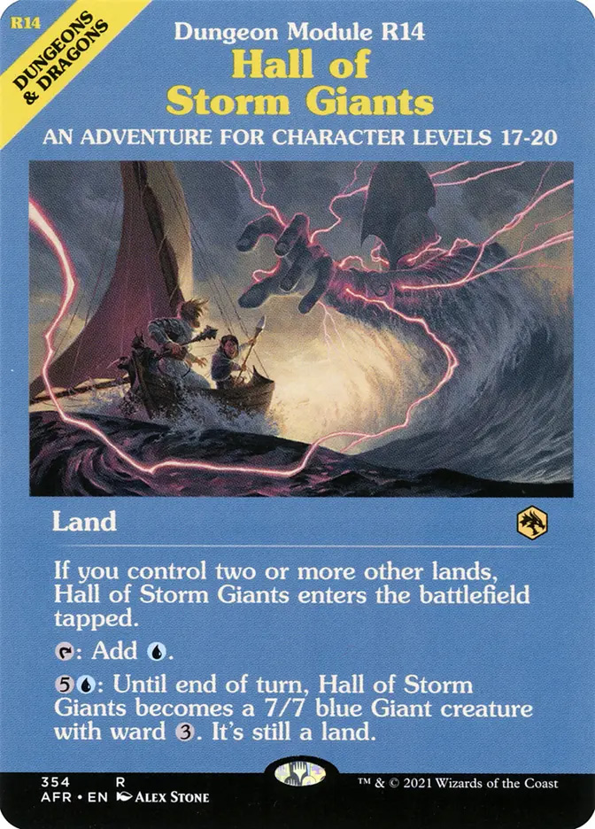 mtg dungeon module cards / Adventures In The Forgotten Realms Variants (Enter the first room or advance to the next room.) Hall of Storm Giants (Dungeon