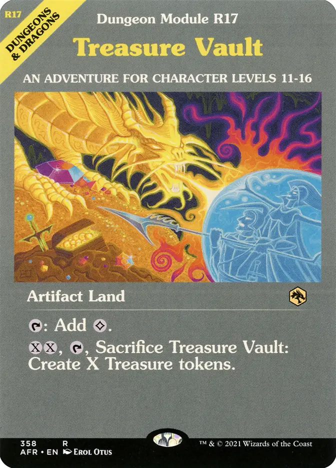 mtg dnd module cards Magic: The Gathering Adventures in The Forgotten Realms Bundle Illustrated by Ralph Horsley. I made my own template