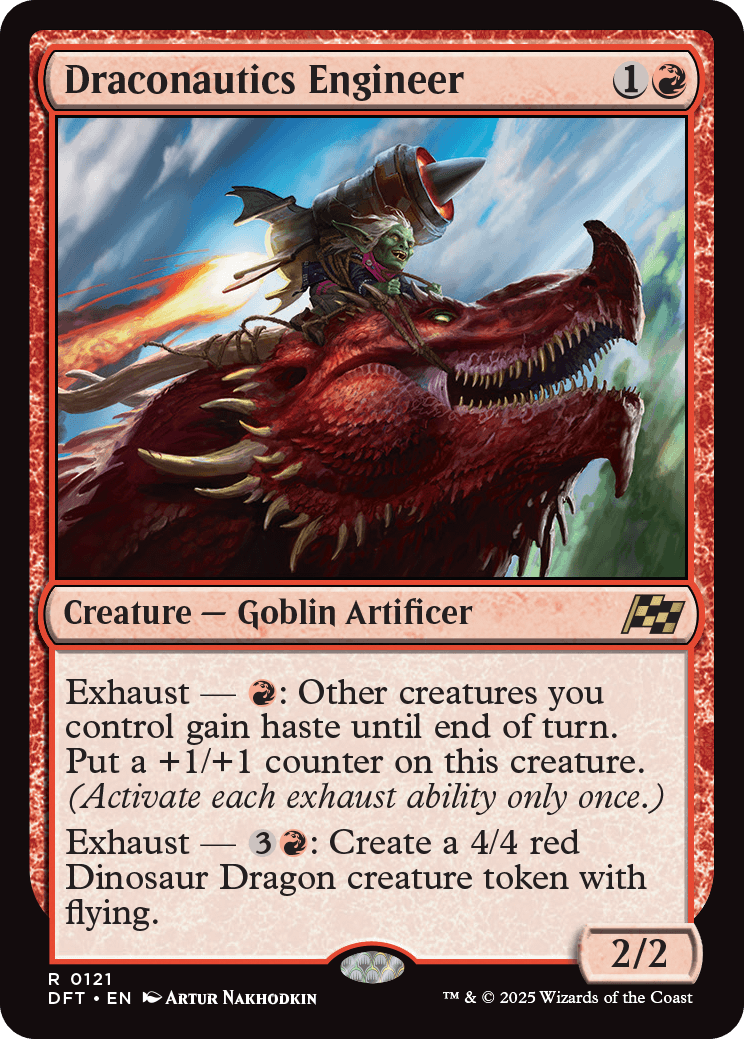 exhaust cards mtg Draconautics Engineer | Aetherdrift | Standard
