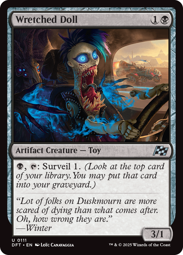 doll cards mtg Arabella, Abandoned COMMANDER DECK Tokens Aggro Boros Burn Cu — Gray Gauntlet Games choose a player Wretched Doll | Aetherdrift |