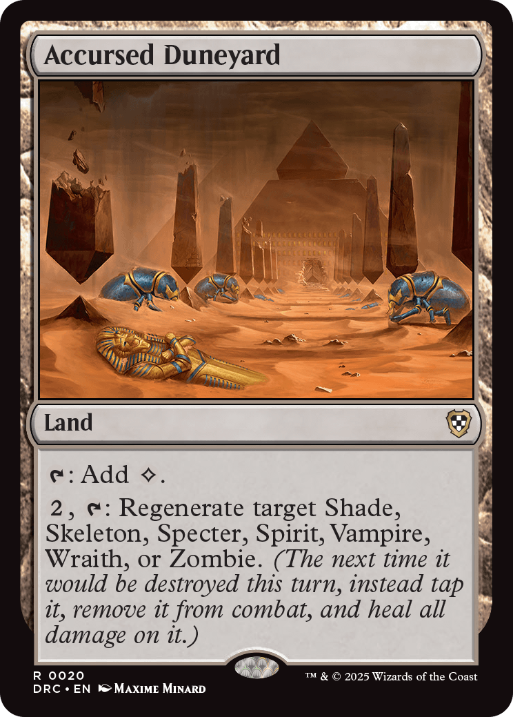 Accursed Duneyard | Aetherdrift Commander Decks | Commander | Card Kingdom