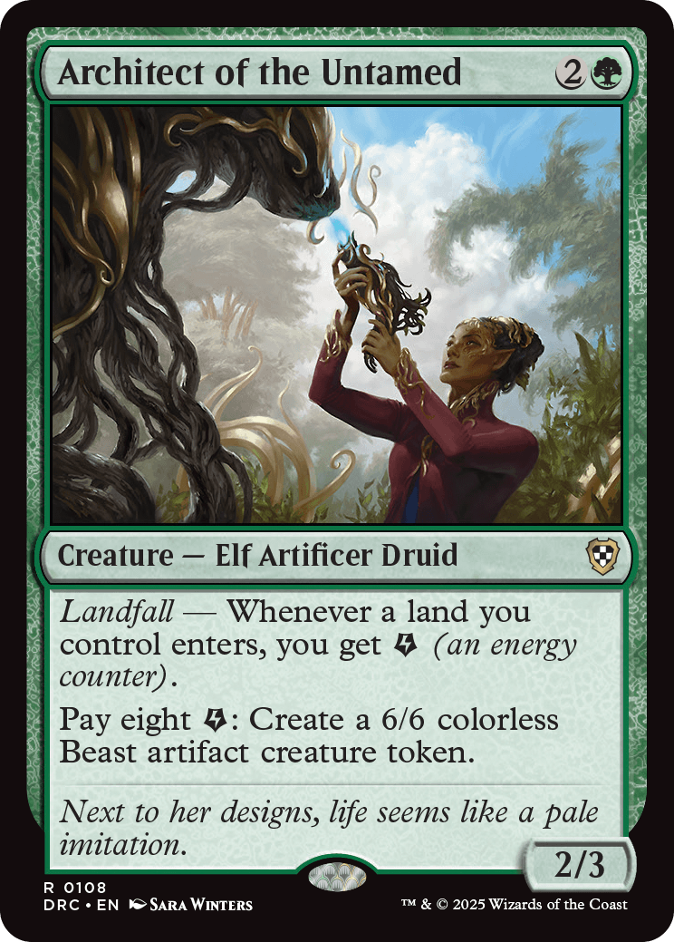 Architect of the Untamed | Aetherdrift Commander Decks | Commander | Card  Kingdom