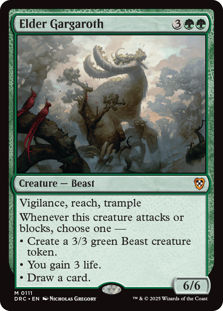 Elder Gargaroth | Aetherdrift Commander Decks | Commander | Card Kingdom