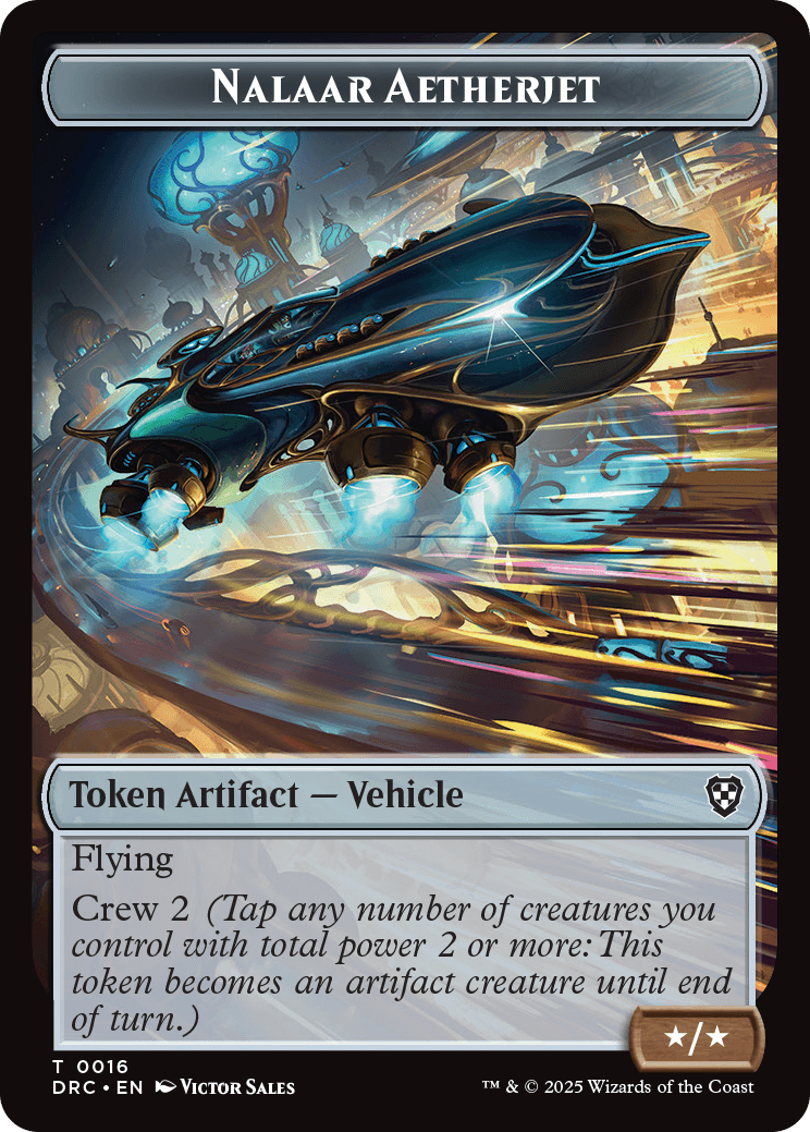 Nalaar Aetherjet Token // Treasure Token | Aetherdrift Commander Decks |  Commander | Card Kingdom