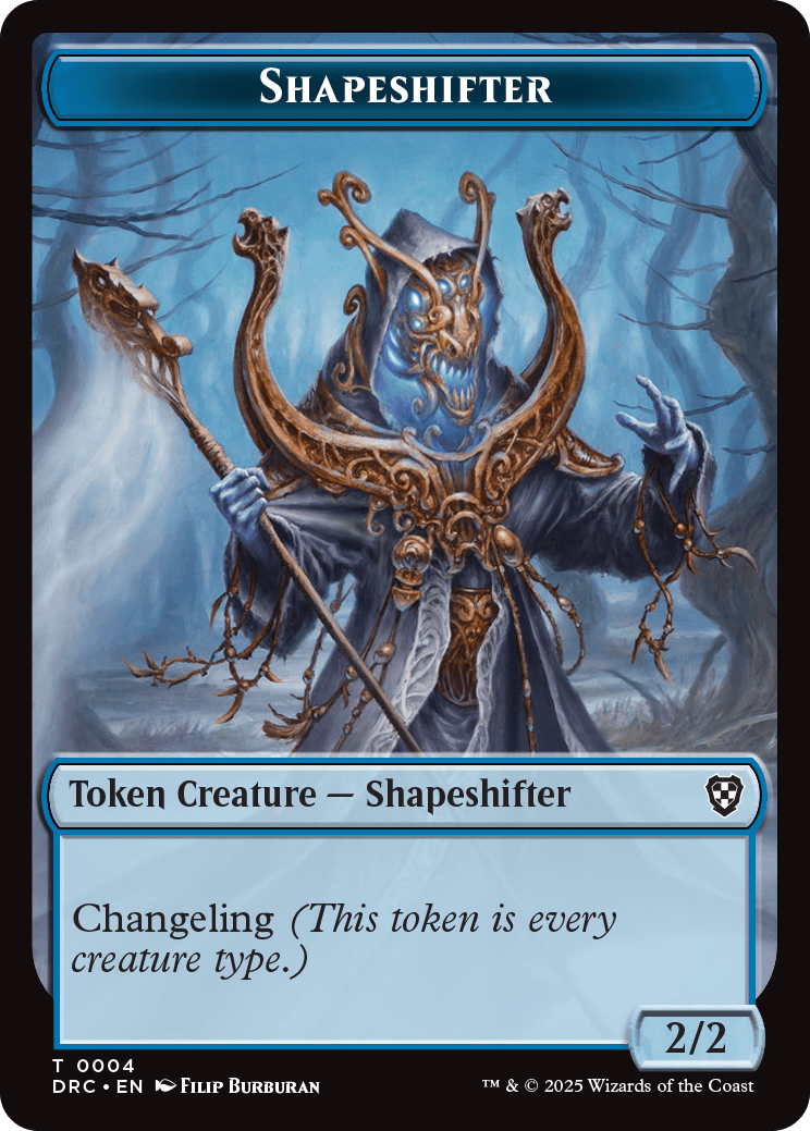 Shapeshifter Token | Aetherdrift Commander Decks Foil | Commander | Card  Kingdom