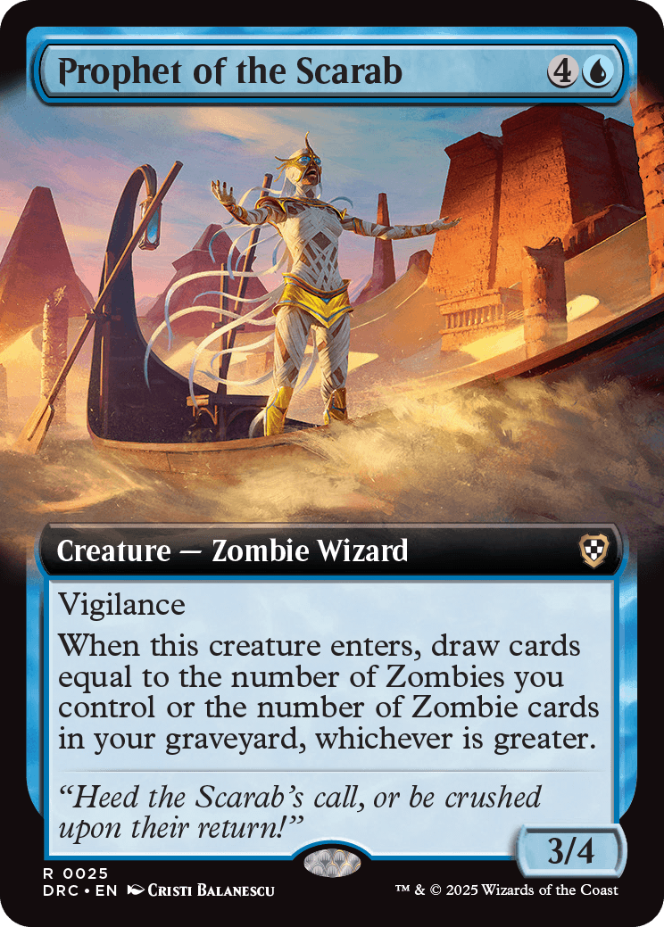 Prophet of the Scarab | Aetherdrift Commander Decks Variants | Commander |  Card Kingdom