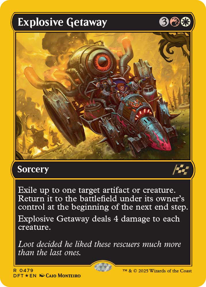Explosive Getaway | Aetherdrift Variants Foil | Standard | Card