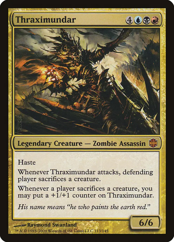 mtg thraximundar commander deck you may put a +1/+1 counter on Thraximundar. Thraximundar EDH Deck tech MTG