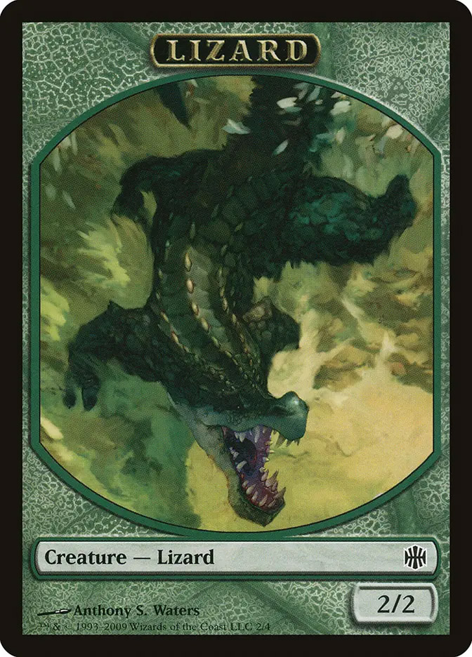 lizard mtg cards Magic: The Gathering - Scissors Mint / near mint condition trading card MTG Thresher Lizard Masters 25