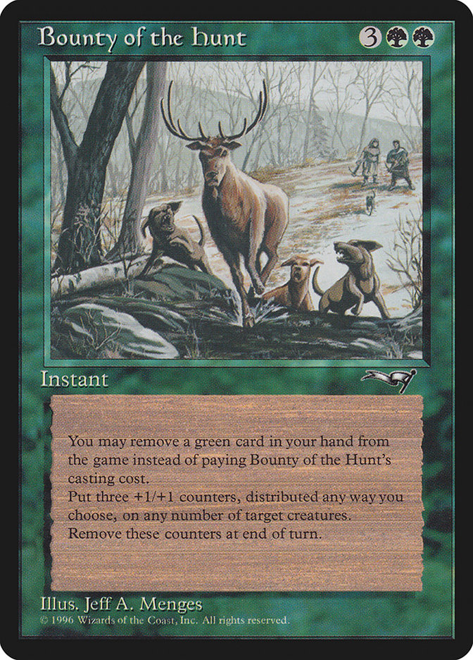 mtg bounty counter cards Bounty of the Hunt | Alliances