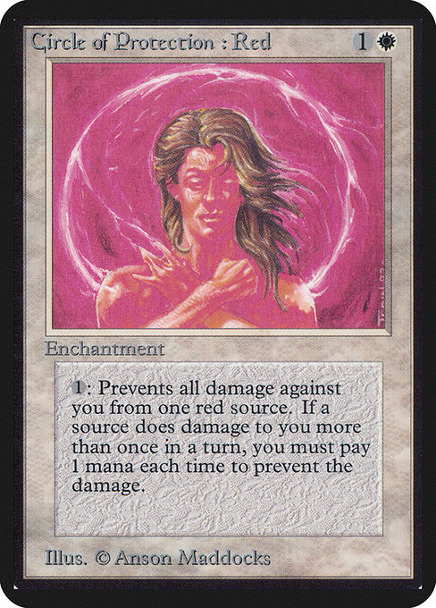 MTG 赤の防御円/Circle of Protection: Red β MTG 赤の防御円/Circle of Protection: Red β 4117.jpg