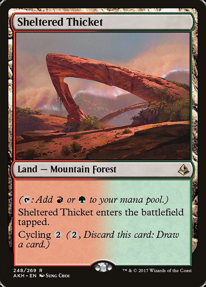 Sheltered Thicket | Amonkhet | Modern | Card Kingdom