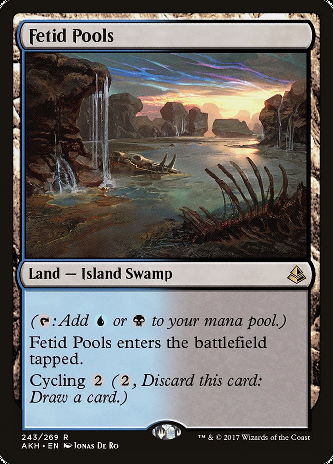 mtg modern card pool MtG Amonkhet Rare Fetid Pools #243