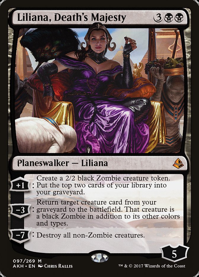 MtG Amonkhet Mythic Rare Liliana, Death's Majesty #97