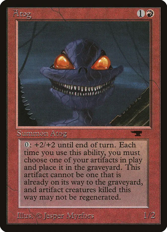 mtg atog commander deck I finally finished my atogatog : r/EDH Atog gets +2/+2 until end of turn. MTG Old-school Atog top decks
