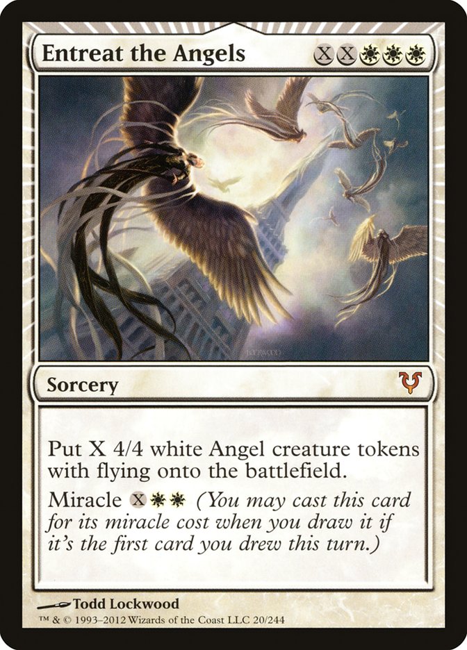Magic the Gathering Trading Card Game Avacyn Restored Mythic Rare Entreat the Angels #20